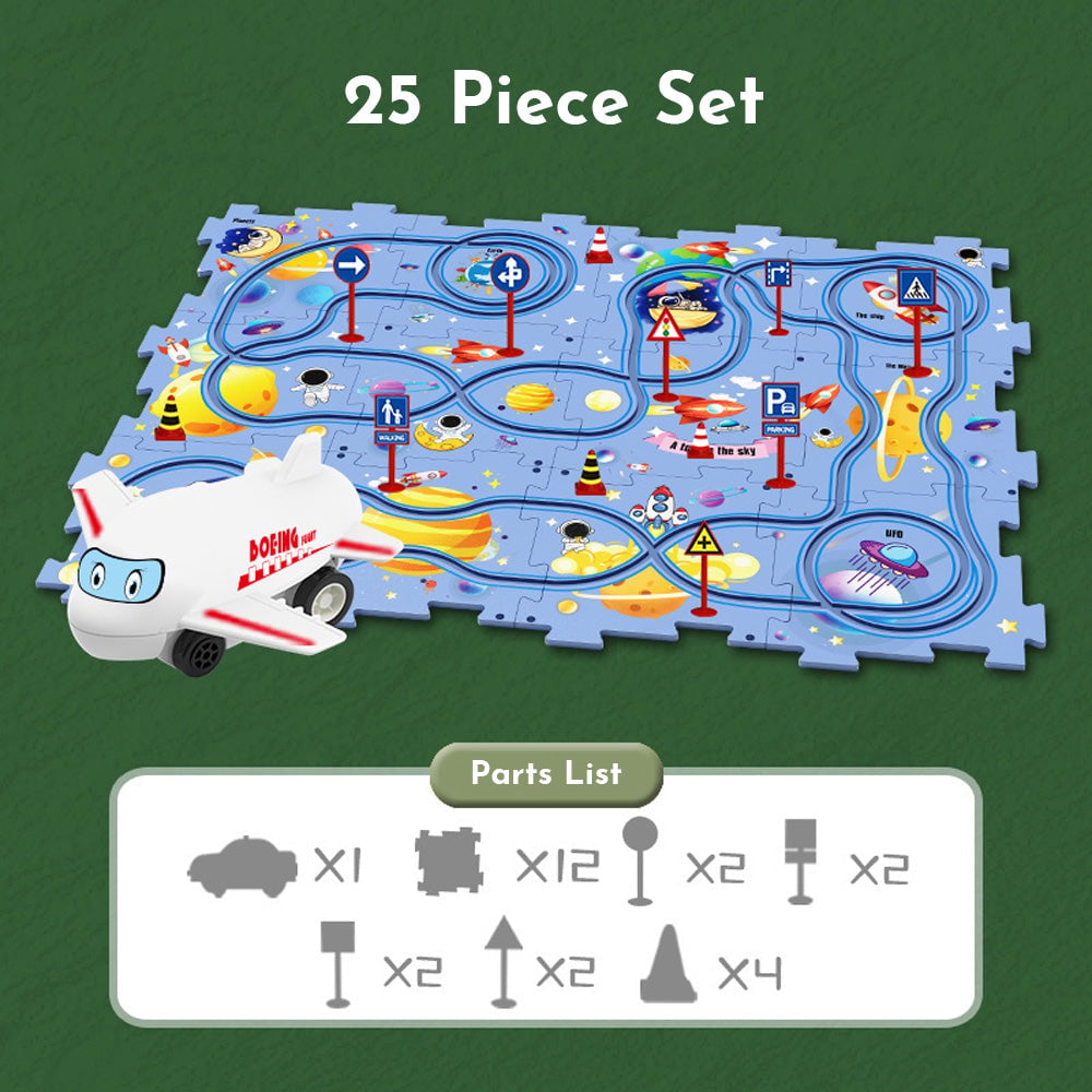 Puzzleracer Kids Car Track Set