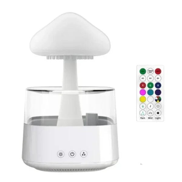 Newmelo Gloomie Rain Cloud Humidifier White With Remote
