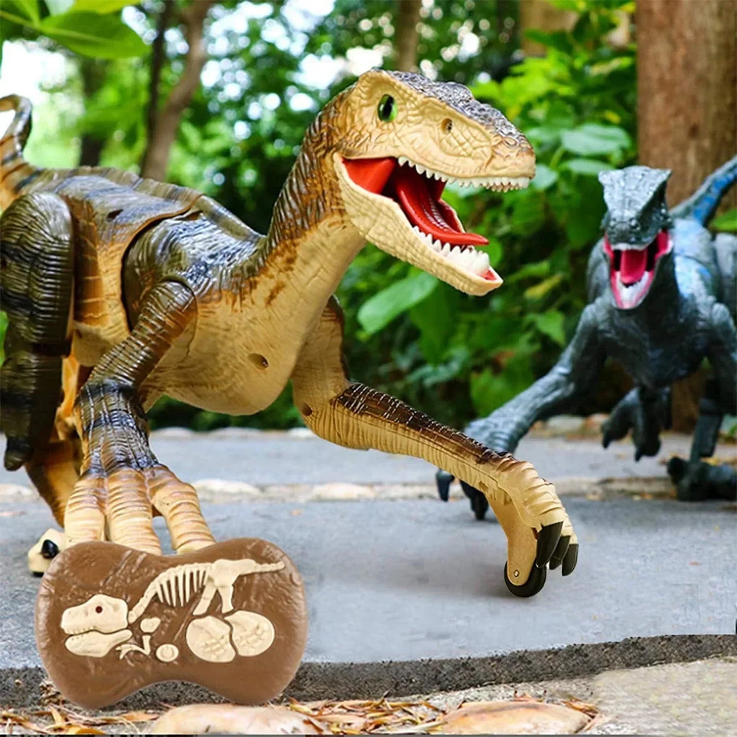 Uarzt 2024 Optimal Children Gifts Realistic Remote Control Dinosaurs Gray & Desert (Best Deal) /