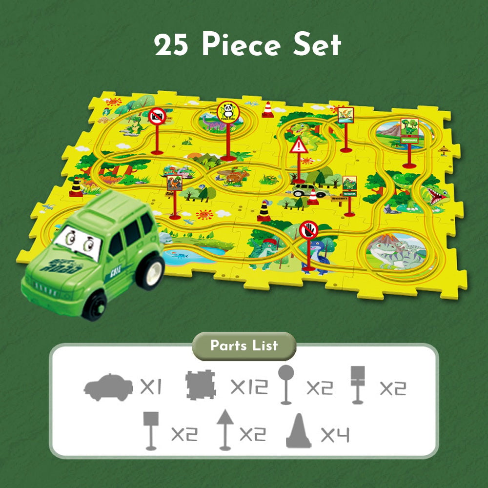 Puzzleracer Kids Car Track Set