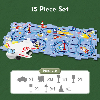 Puzzleracer Kids Car Track Set